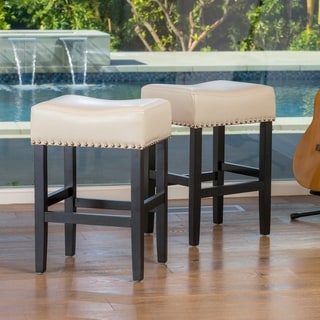 18 inch saddle stool xpertly lisette 26inch backless ivory leather counter stool set of 2 by christopher buy short 1622 in bar stools online at overstockcom 18 inch saddle stool xpertly lisette 26inch backless ivory leather counter stool set of 2 by christopher buy short 1622 in bar stools online at overstockcom